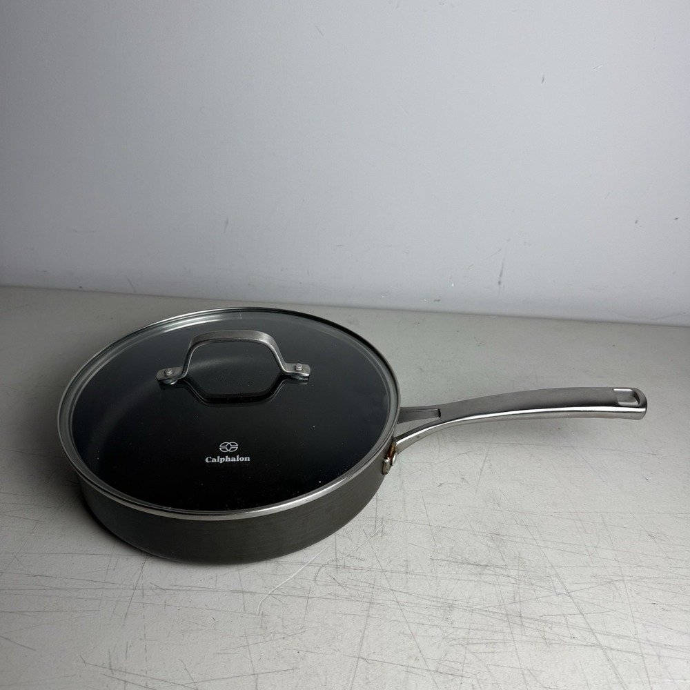 Calphalon Premier Hard-Anodized Nonstick 3 Qt Saute Sauce Pan Pot w/ Lid 5003